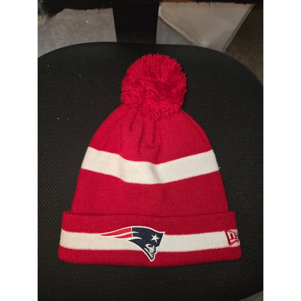 New England Patriots New Era pompom beanie NWOT Superbowl ready Adult, one size